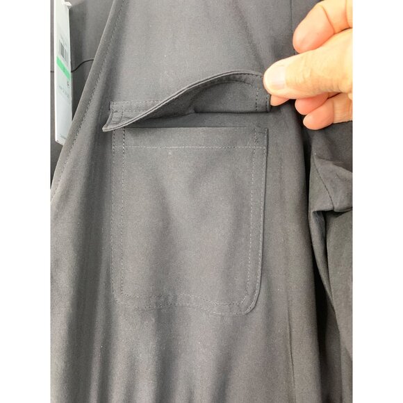 Calvin Klein Womens Black Wide-Leg Cropped Jumpsuit Size 8 3/4 Sleeves NWT 8749 - Picture 9 of 13